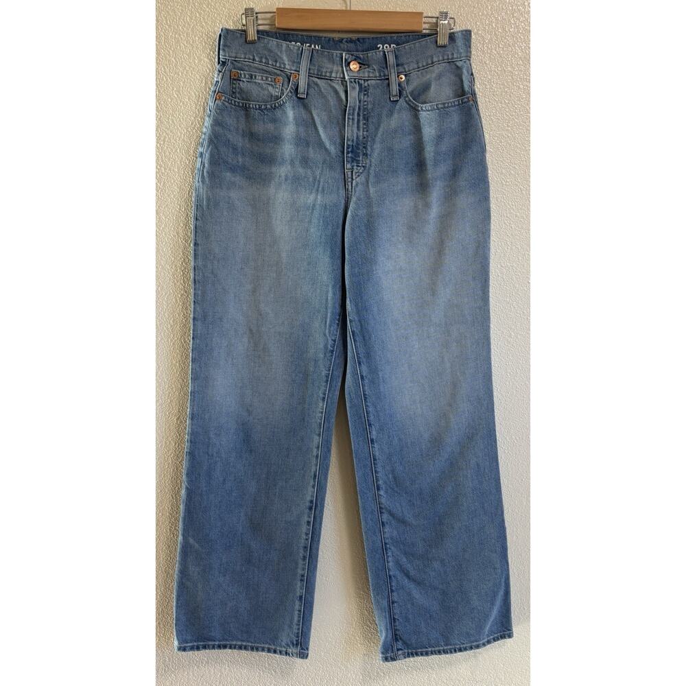 J.Crew '90s Wide-Leg Denim Jean Women's Size 29P High Rise Baggy Skater Grunge